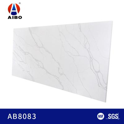 Chine Pierre blanche non poreuse de quartz de 3000*1600 Calacatta pour Vanitytop à vendre