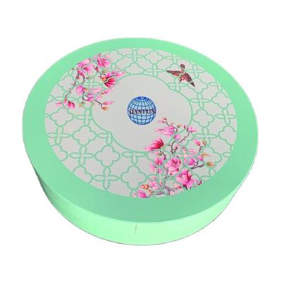 China Sustainable Hot Sale Eco-friendly Materials Product Packaging Custom Boxes Green Color Large Round Shape Boxes for sale