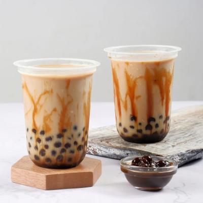 China Transparent Disposable Plastic Cups With Lids Custom Logo For Takeaway Beverages for sale