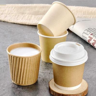 China 2.5oz 4oz 5oz Personalized Disposable Coffee Cups Espresso Paper Coffee Cup for sale