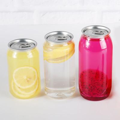 China Leak Proof 500ml 700ml PET Beverage Bottles With Pull Ring Seal For Disposable Use for sale
