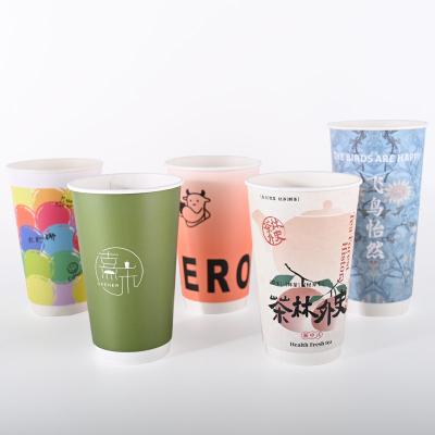 China Calidad alimenticia PE recubrimiento de papel de pared doble copas para bebidas calientes Fiestas de Navidad en venta