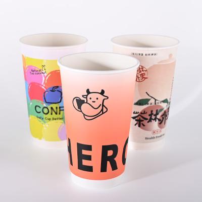 China Biodegradable de doble pared compostable tazas de café 500 ml a prueba de agua en venta