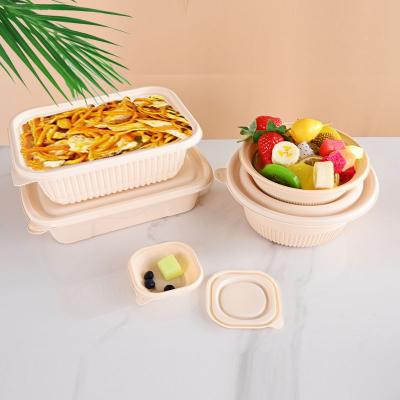China Eco Friednly Bio Degradable Food Packaging Tableware For Meat Fruit Sushi for sale