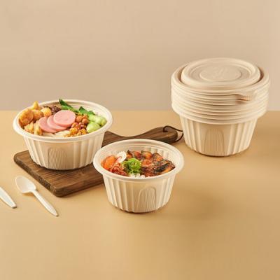 China Natural Color Bio Degradable Food Packaging OEM Service For Salad Noodle for sale