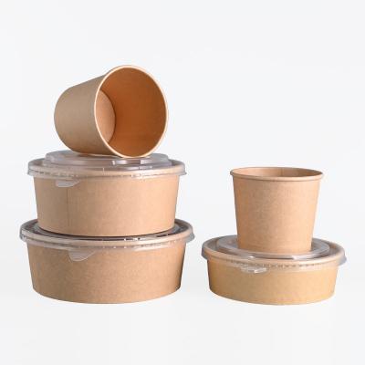 China Contenedores de alimentos portátiles de cartón duradero Contenedores de almacenamiento de alimentos de papel en venta
