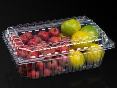 China Food Grade Disposable Plastic Food Containers Recyclable Food Box For Cold Dishes for sale