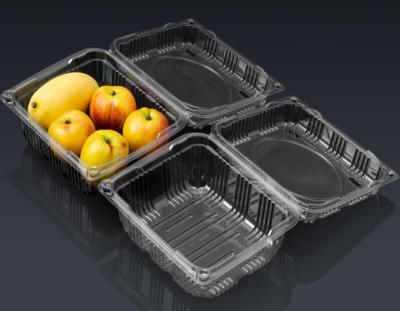 China Contenedores de ensaladas desechables de plástico transparente Contenedores para llevar con tapas personalizadas en venta
