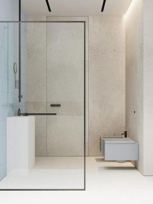 Cina ISO9001 8 mm pannello di vetro per bagno bagnato porta di vetro a telaio stretto in vendita