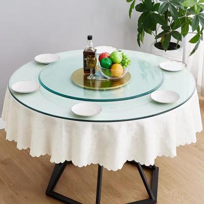 Chine Table ronde en verre trempé durci sur mesure avec homologation CCC ISO9001 à vendre