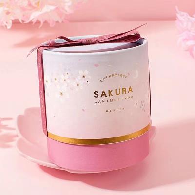 China Nordic Creative Cute Cylinder Gift Cosmetic Instituto Box Packaging Gift Box for sale