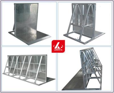 China 1.2m Height Crowd Control Barrier Folding Stadium Aluminum Barricade For Events for sale