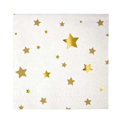 China Hot Sale Wholesale High Quality Biodegradable Gold/Silver Foil Bronzing Paper Birthday Wedding Tableware Decoration for sale