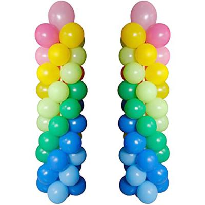 China Hot Sale Aluminum Vertical Birthday Party Decoration Round Balloon Arch Kit Stand Backdrop for sale