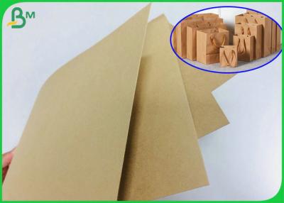 China 300gr 350gr 400gr Smooth Surface Brown Kraft Paper Roll In Reel Package for sale
