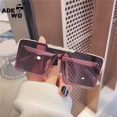 China Fashion ADE sunglasses with you ladies XB82031 polarized big frame one-piece sunglasses 2021 square fashionable sunglasses for sale