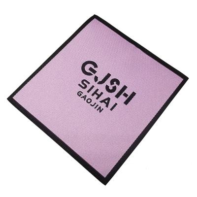 China Logo Woven Label Custom Garment Textile Size High Quality Brand End Pleat Fashion Washable Luxury Neck Suit Clothing for sale