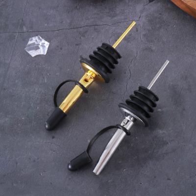 China Flip Stopper Stainless Steel Olive Oil Vinegar Vinegar Liquor Bottle Liquor Bottle Plastic Speed Conical Spout Automatic Hinged Pourer Di Viable for sale