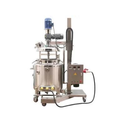 China Mezclador de lodo con batería industrial 100 litros Mezclador emulsionador de vacío de doble motor en venta