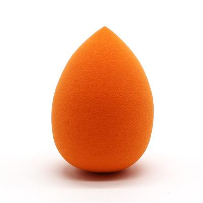 China Super Soft Orange Water Color Drop Skin End Washable Blender Latex Free Makeup Sponge for sale