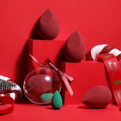 China Wholesale Christmas Soft/Elastic New Powder Non Latex Beauty Make Up Super Soft Puff Makeup Sponge Blender Makeup Blending Sponge for sale