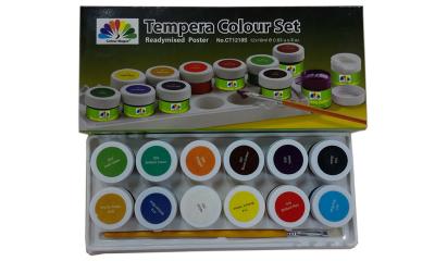 Chine Couleurs acryliques primaires métalliques de peinture, colorants de couleur de peinture d'ensemble de couleurs de Tempera à vendre
