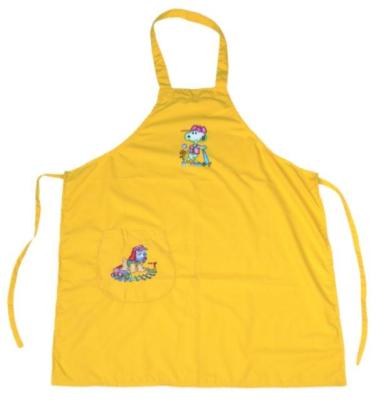 Chine Tabliers de polyester de chemise de la peinture des enfants jaunes de couleur pour des étudiants à vendre