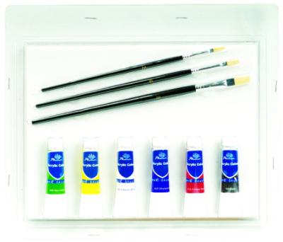 China Grupo completo da arte da aquarela da criança, caixa personalizada 11pcs ajustado do artista à venda