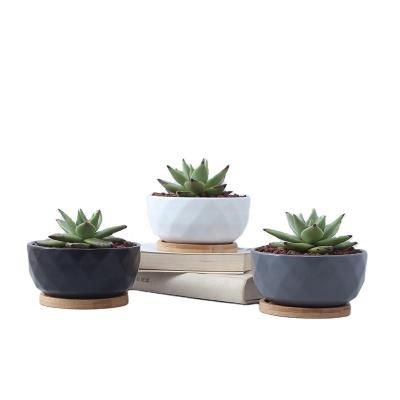 China Factory Contemporary High Quality Custom Ceramic Cylinder Small Decorative Flower Pot for sale
