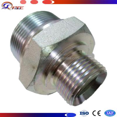 China Connect Pipes FUyue Factory Stock Ones 1B-16-24 Nipple Fitting Hydraulic Adapter G1inch-11teeth Straight C for sale