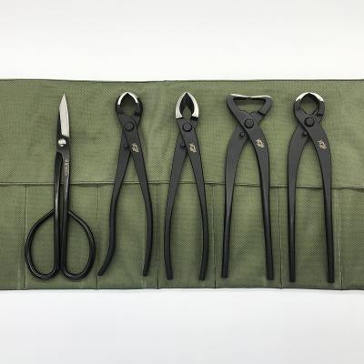 China ChinaBonsai Toolsof Large handle quality pruning scissorsJiangSu anti-skid numberBlack pine bonsai bonsai modeling tool kit for sale