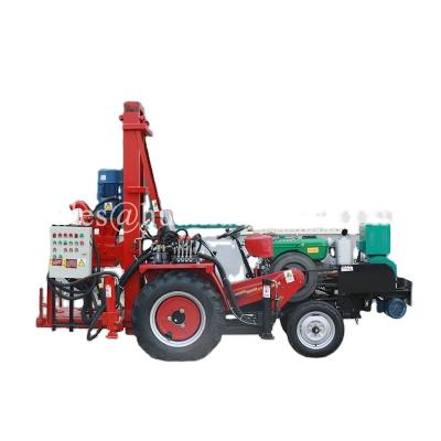 China Construction works JZ-C series tractor-mounted positive circulation water well drilling rig large diameter soil drill machine for sale