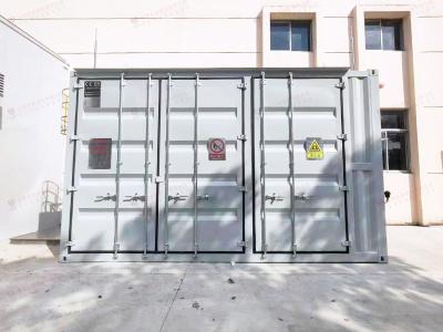 China 20ft Outdoor Dangerous Goods Chemical Storage 20ft Open Side Door Shipping Containers for Storage for sale