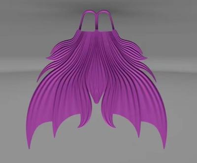 China 2022 New Design Foot Pocket Full Foot Fins Swim Fins Swimming Fins Diving Mermaid Adult For Pool for sale