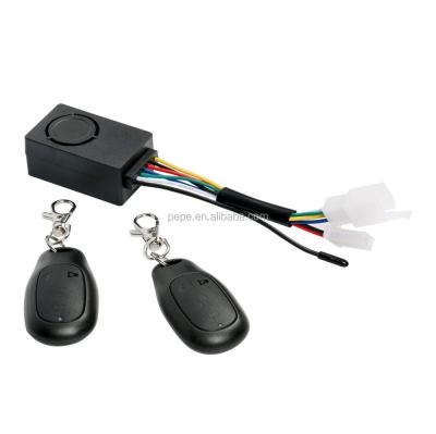 China ABS 36V 48V 72V Bike Anti Theft Alarm Lock Anti Theft Alarm Lock Electric Scooter Remote Control Start for sale