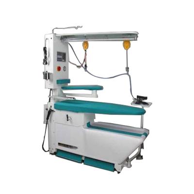 China Finished vacuum and ironing commercial laundry equipment blowing table 1630*580*1950mm factory price for sale