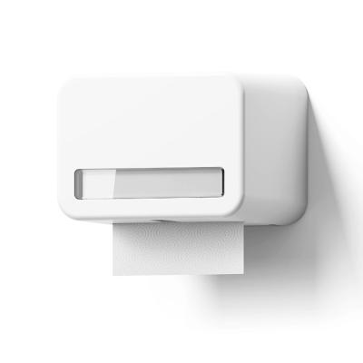 China Contemporary Wall Mounted Toilet Paper Holder Waterproof Hole Box Toilet Paper Drawer Roll Paper Tube Storage Rack for sale