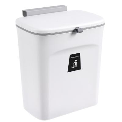 China NEW 2022 Waste Bin Waste Bin Slide Open Kitchen Hanging Hanging Bin Creative Sustainable Bathroom Trash Can With Lid for sale