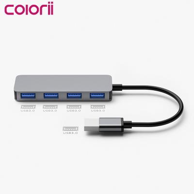 China CW05-A USB 3.0 HUB 4 Left Adapter Multi USB Splitter High Speed For Macbook PC Computer Accessories Adaptador USB Hab 10*3*1CM for sale