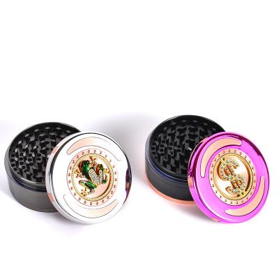 China 4 Parts WOWO TECH Herb Grinder High Quality 4 Layers Large Herb Tobacco Crusher Smoking Dry Grinder 90mm Zinc Alloy for sale