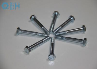 China DIN 931 half thread Hexagon head hex bolts with shank class4.8 class 8.8 class 10.9 ZP YZP BLACK HDG color for sale