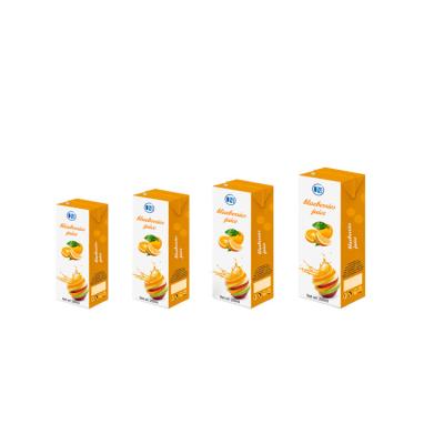 China eco-friendly composite laminated cardboard aseptic brick pack filling juice milk beverage carton box packaging for sale
