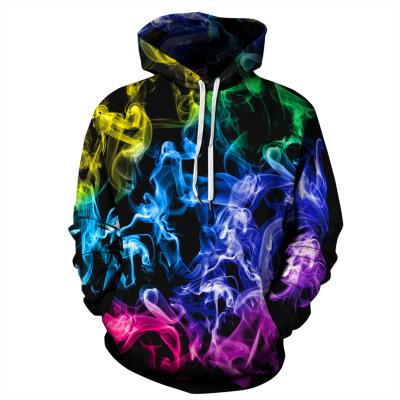 China 2021 New Arrival Breathable Autumn Spring Customized 3D Printing Hoodies For Women Smog Print Long Sleeve Loose Sweatshirts Women Clothing for sale