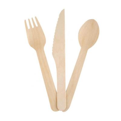 China Eco-Friendly Cutlery Bamboo Raw Material Disposable Tableware Set Knife Forks Spoons for sale