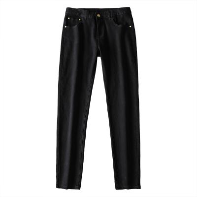 China Korean embroidered thin men's pants black and white fit European men's boutique jeans 2021 autumn viable new for sale
