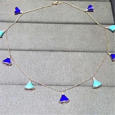 China Luxury jewelry Factory B Long Necklace 18k gold white gold yellow gold rose gold necklace for sale