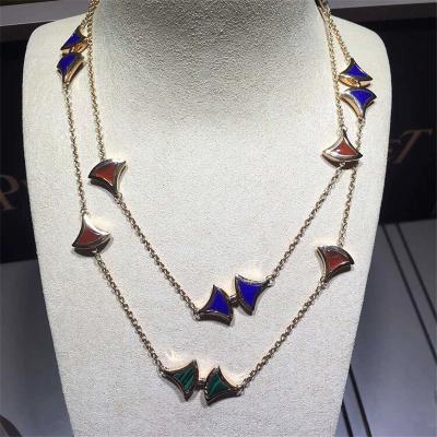 China Luxury jewelry factory high-quality low price B Long Necklace 18k gold white gold yellow gold rose gold necklace for sale