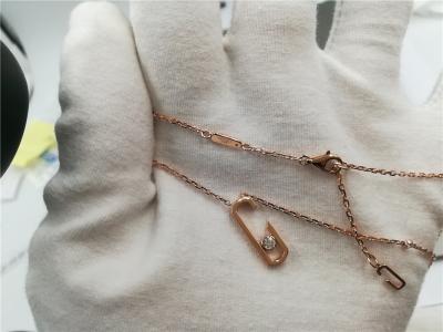 China Luxury Jewelry new style necklace 18k white gold yellow gold rose gold diamond necklace for sale