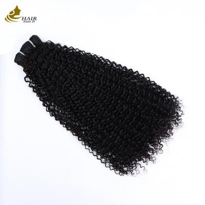 China Fabrica de cutícula alineada Vietename 100% virgen doble dibujado Afro rizado pelo humano paquete en venta