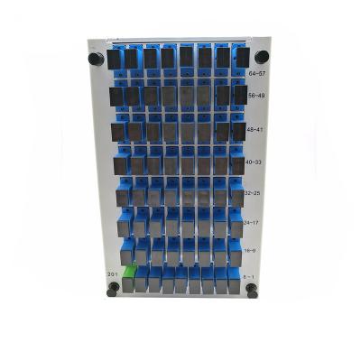 China FTTX 1X64 SC UPC Cassette Type PLC Splitter for sale